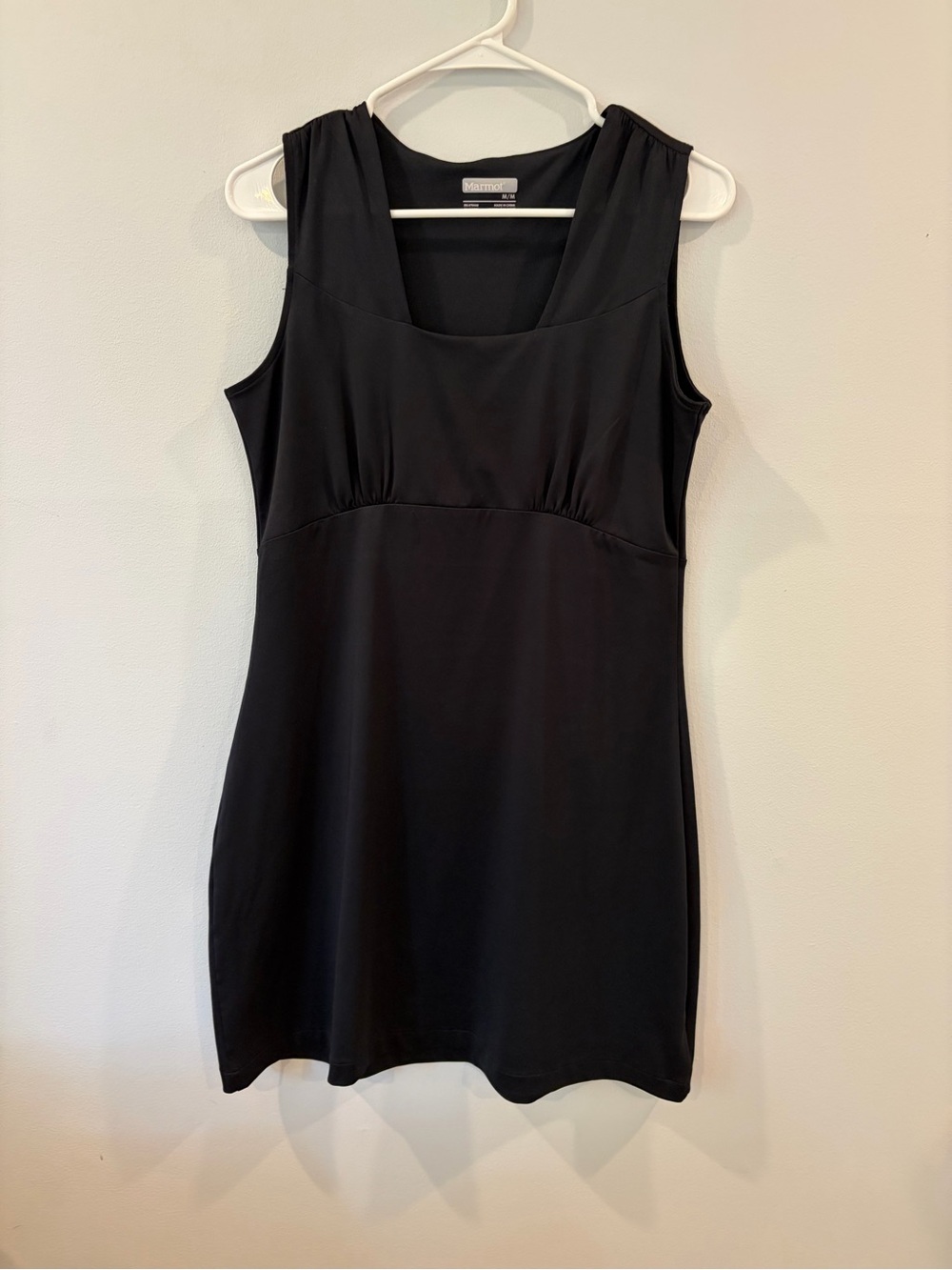 Marmot Black Sleeveles empire waist Tank Dress